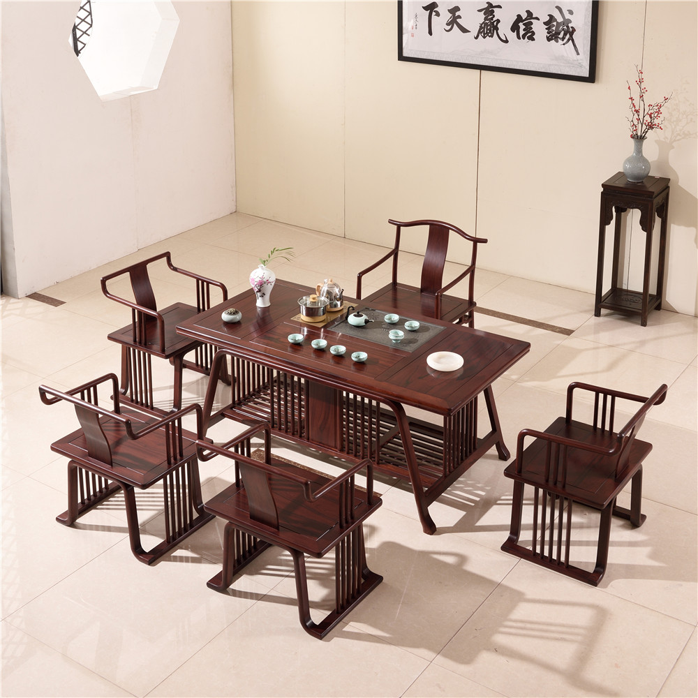 新中式 茶桌 红酸枝